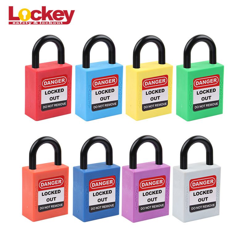 25mm Nylon Short Shackle Safety Padlock P25P