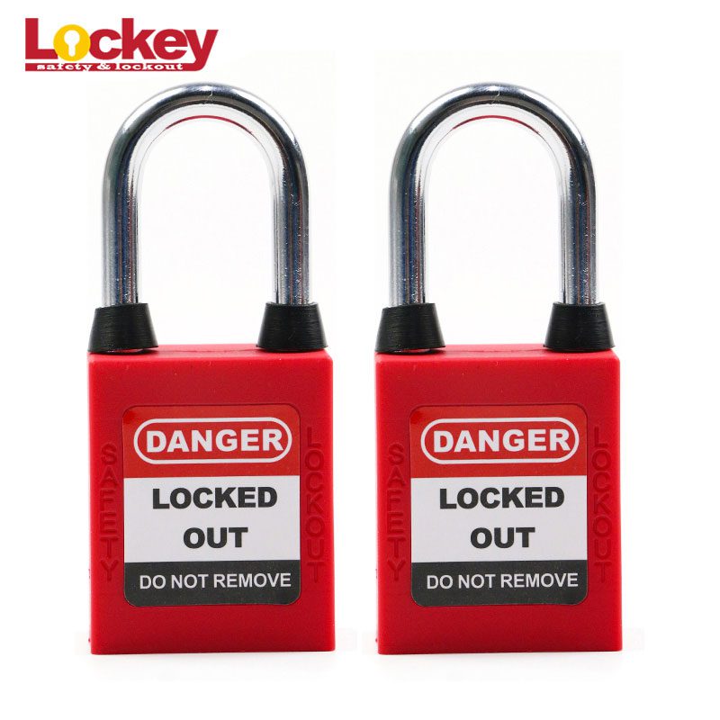 38mm Steel Short Shackle Safety Padlock P38SDP