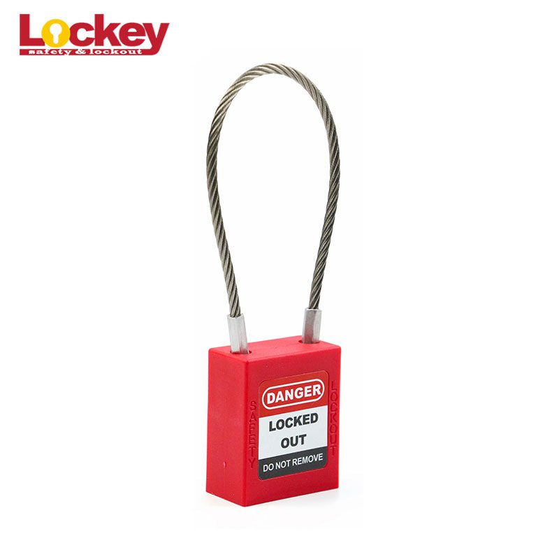 Steel Cable Shackle Safety Padlock PC175D3.2