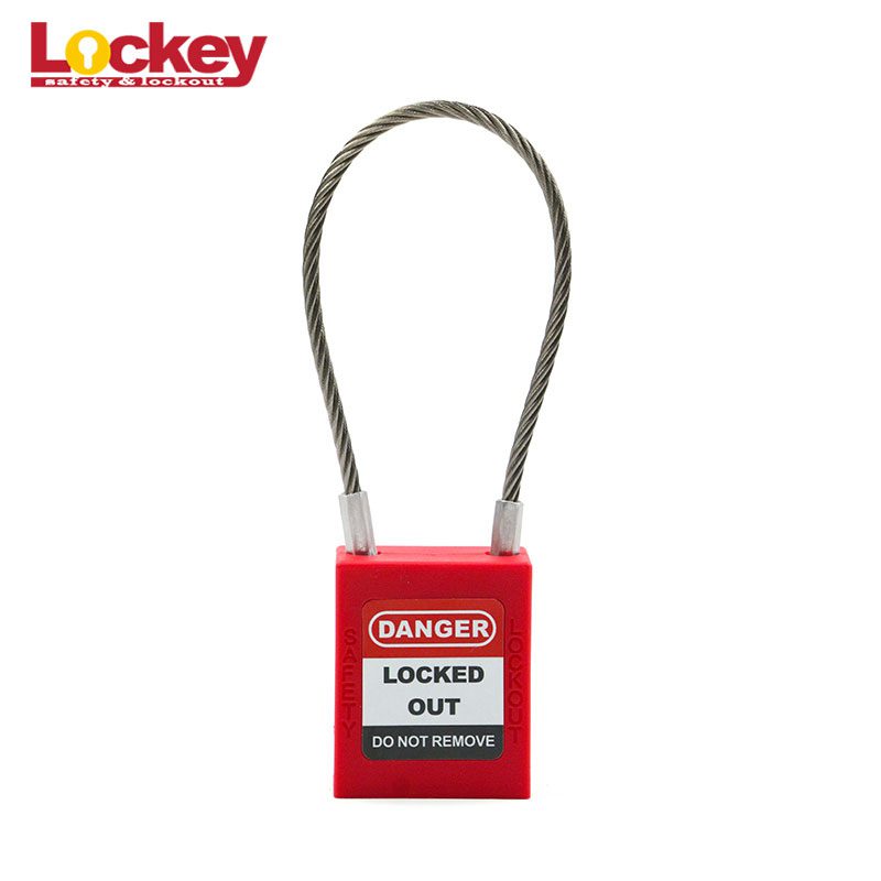 Steel Cable Shackle Safety Padlock PC175D3.2